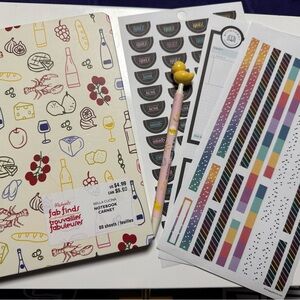 🧚🏻‍♀️ Bundle Notebook with Colorful Stickers and Ducky Pen